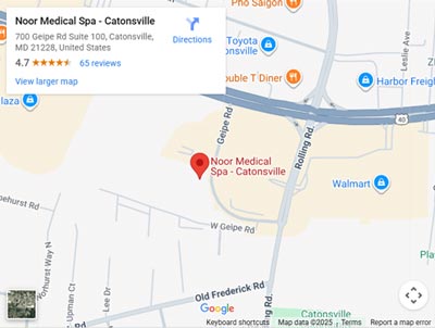 Get Directions to Noor Medical Spa Medical Spa in Catonsville, MD