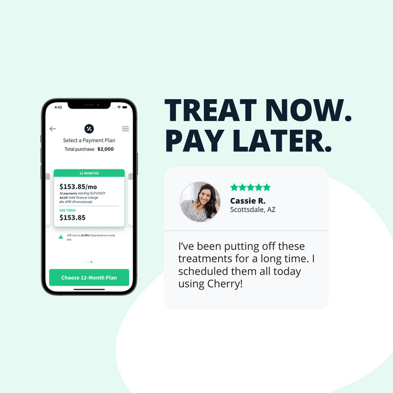 Cherry Payment Plans at Noor Medical Spa in Catonsville, Maryland