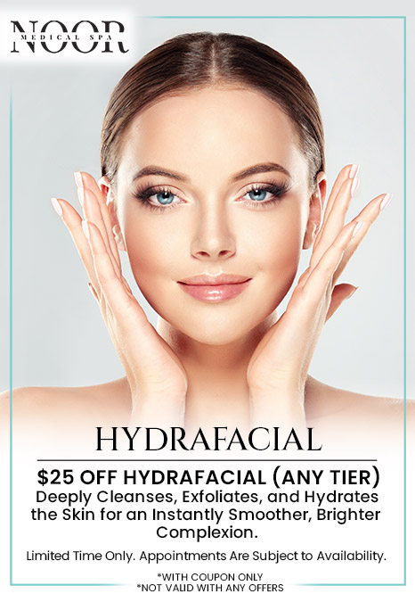 One of the most effective, non-invasive skin resurfacing procedures nowadays is the hydrafacial. It incorporates cleansing, exfoliation, extraction, hydration, and antioxidant protection to eliminate pollutants and dead skin cells while also supplying nourishing serums to the skin. If you want to get a complexion that is more moisturized, bright, plump, and clear then visit Noor Medical Spa. Dr. Nasser Nasseri, M.D., will help you eliminate the signs of aging to give you younger-looking skin with the application of effective hydrafacial treatment. For more information, contact us today or book an appointment online. We are conveniently located at 700 Geipe Road Suite 100 Catonsville, MD 21228. One of the most effective, non-invasive skin resurfacing procedures nowadays is the hydrafacial. It incorporates cleansing, exfoliation, extraction, hydration, and antioxidant protection to eliminate pollutants and dead skin cells while also supplying nourishing serums to the skin. If you want to get a complexion that is more moisturized, bright, plump, and clear then visit Noor Medical Spa. Dr. Nasser Nasseri, M.D., will help you eliminate the signs of aging to give you younger-looking skin with the application of effective hydrafacial treatment. For more information, contact us today or book an appointment online. We are conveniently located at 700 Geipe Road Suite 100 Catonsville, MD 21228.